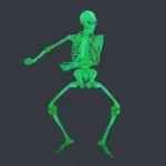Noli evil green skeleton
