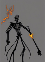 The burnt puppet