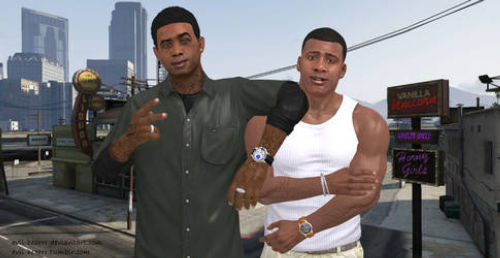 GTA 5- Lamar Davis- Let's see if you drive