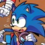 sonic saying BLACK FLASH