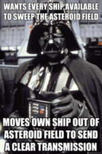 Darth Vader Move the ship
