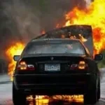 car fire
