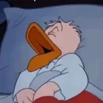 the old man is snoring