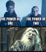 the power of one the power of two the power of many The Acolyte