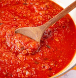 Sauce on pasta taste sauce pasta