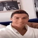 Cristiano Ronaldo drinking LOUD