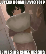 Je peut dormir avec toi ?
