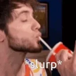 Drinking sound effect through a straw slurp slurping