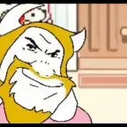 Asgore runs over Dess