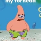 I cant see my forehead