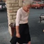 granny she got hit by a bazooka