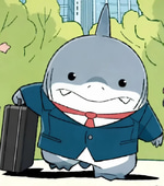 jeff the landshark "bye bye"
