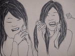 laughing