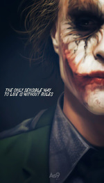 the Joker never start with the head
