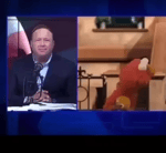 Alex Jones watches Elmo