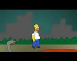 Homer Simpson : The Simpsons Walk life alone