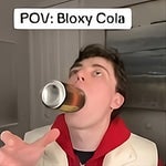 bloxy cola open and drink