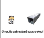 Momoi galvanized square steel