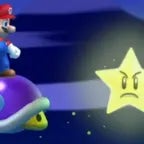 cloudy super mario bros U sunset