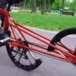 On A pedal Bike