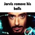 Jarvis remove his balls