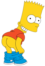 The Simpsons - Bart - Oh sure Like I'm really gonna take a picture of my butt