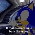 Sonic barks like a dog