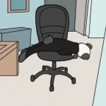 Panda Impenna la sedia