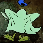 Donald Duck does a spook