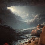 just chilling in a cave