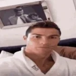 Cristiano Ronaldo drinking