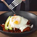 mi primera vez comiendo pennes con huevo