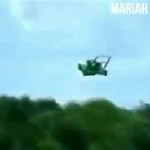 Flying lawn mower meme