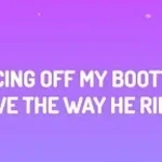 he's bouncing off my cheeks