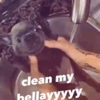 I am bibble wash my belly