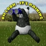 its raining its pourng the old man is gooning