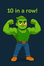 Duolingo 5 & 10 in a row sound effect