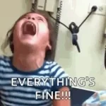 man screaming very loudly