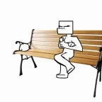 mi addormento sopra una panchina