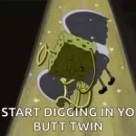 Start Digging in yo butt twin