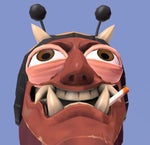 Larva scream lower pitched