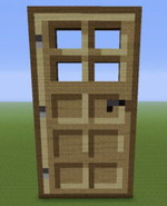 Open - wooden door