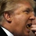 trump eats chip