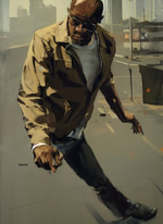 he's on the run code