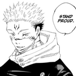 Sukuna saying "You're strong."