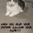 when your mom calls your name and keep quiet