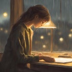 Rainy beautifull piano music