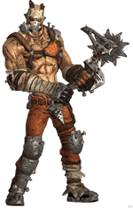 Bathe in meat chunks