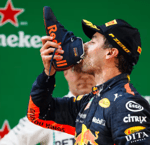 F1 podium celebration