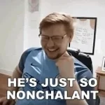zu nonchalant für das